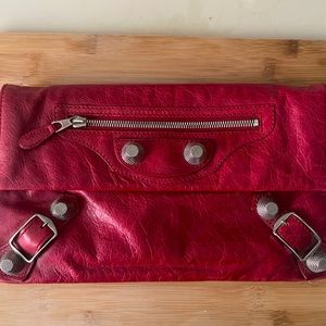 Balenciaga Moto Clutch